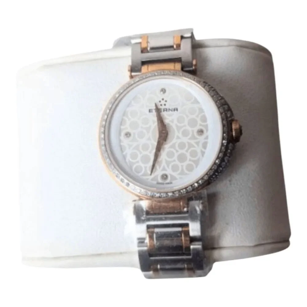 NWT ETERNA Grace Two Tone Rose Gold Mother Of Pearl Watch